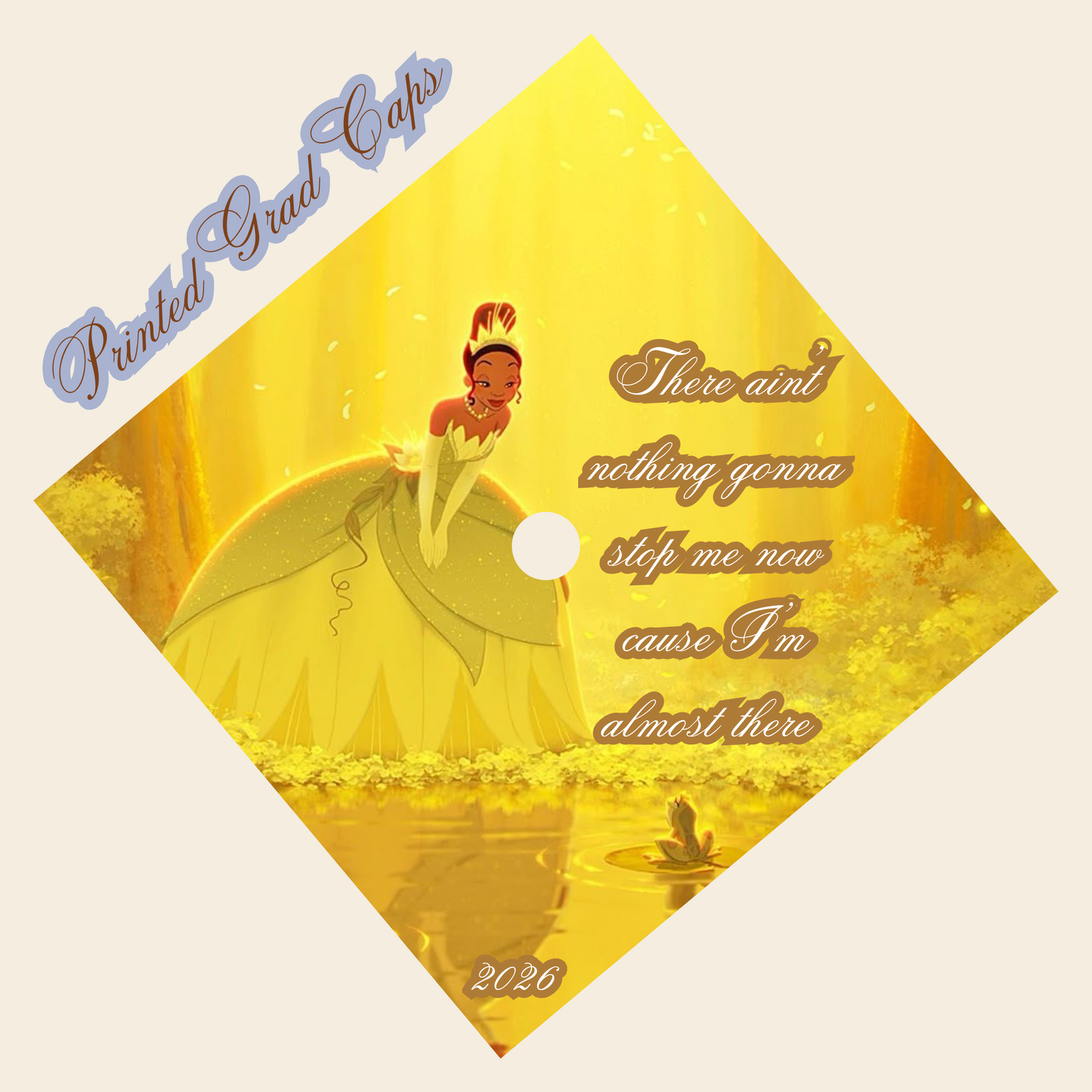 Tiana Printed Grad Cap