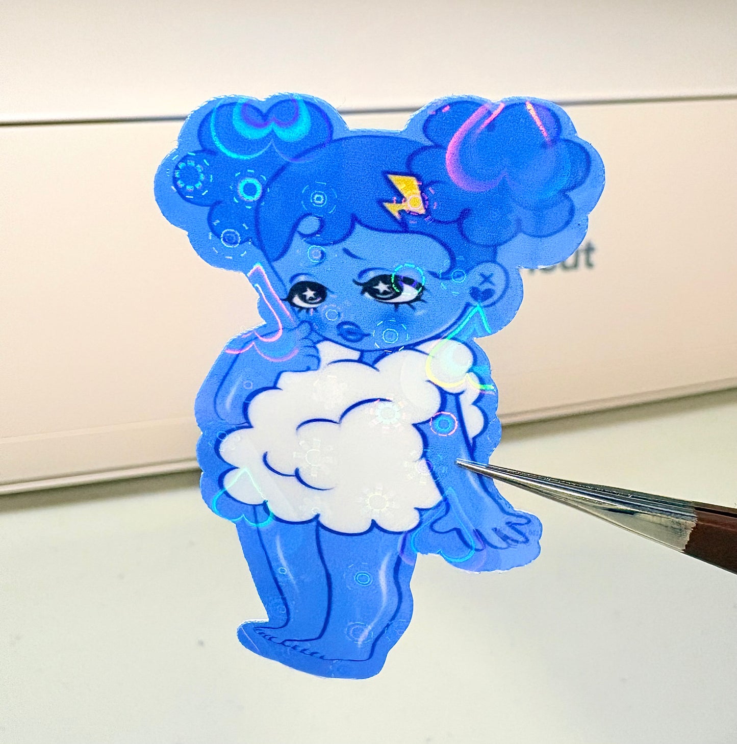Blue Sad Girlz Sticker