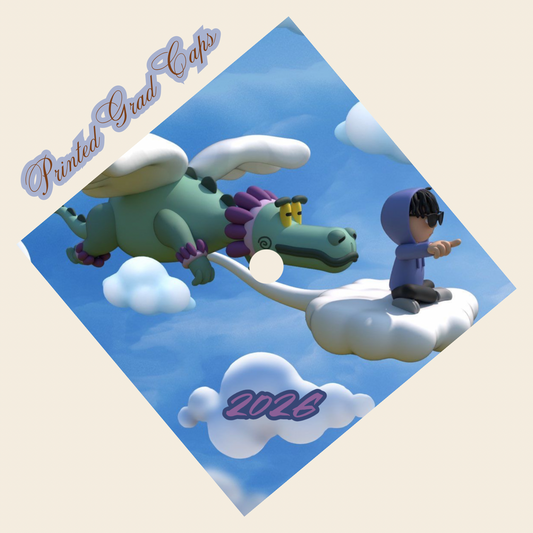 Junior H Printed Grad Cap