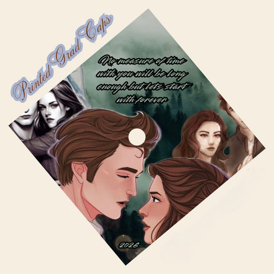 Vampire Printed Grad Cap