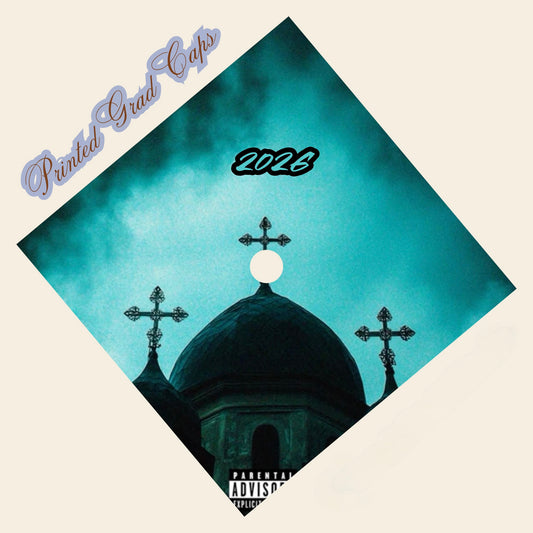 Tu Boda Printed Grad Cap