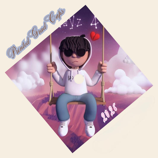 Junior H Printed Grad Cap