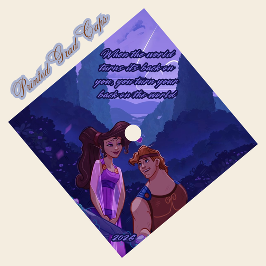 Hercules Printed Grad Cap