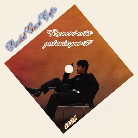 Ivan Cornejo Printed Grad Cap