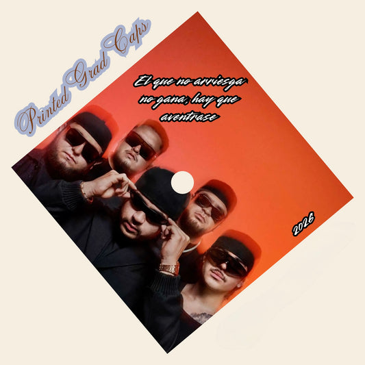 Fuerza Regida Printed Grad Cap