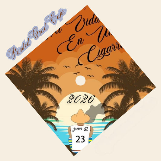 Junior H Printed Grad Cap
