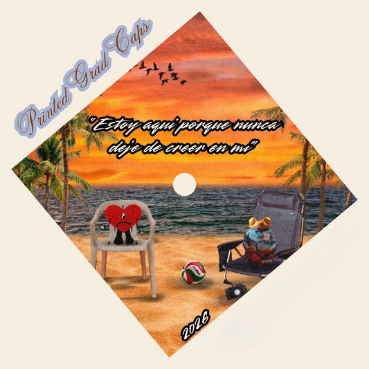 Benito Printed Grad Cap
